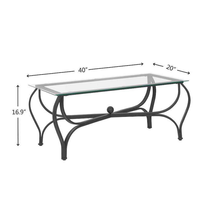 Table basse rétro noire 3 pièces pour 2 à 4 personnes