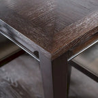 Table à manger extensible Espresso/chêne blanc – 6-8 personnes