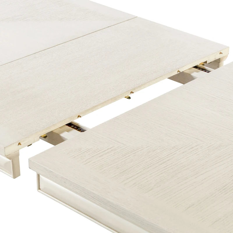 Table à manger extensible Espresso/chêne blanc – 6-8 personnes