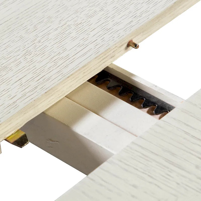 Table à manger extensible Espresso/chêne blanc – 6-8 personnes