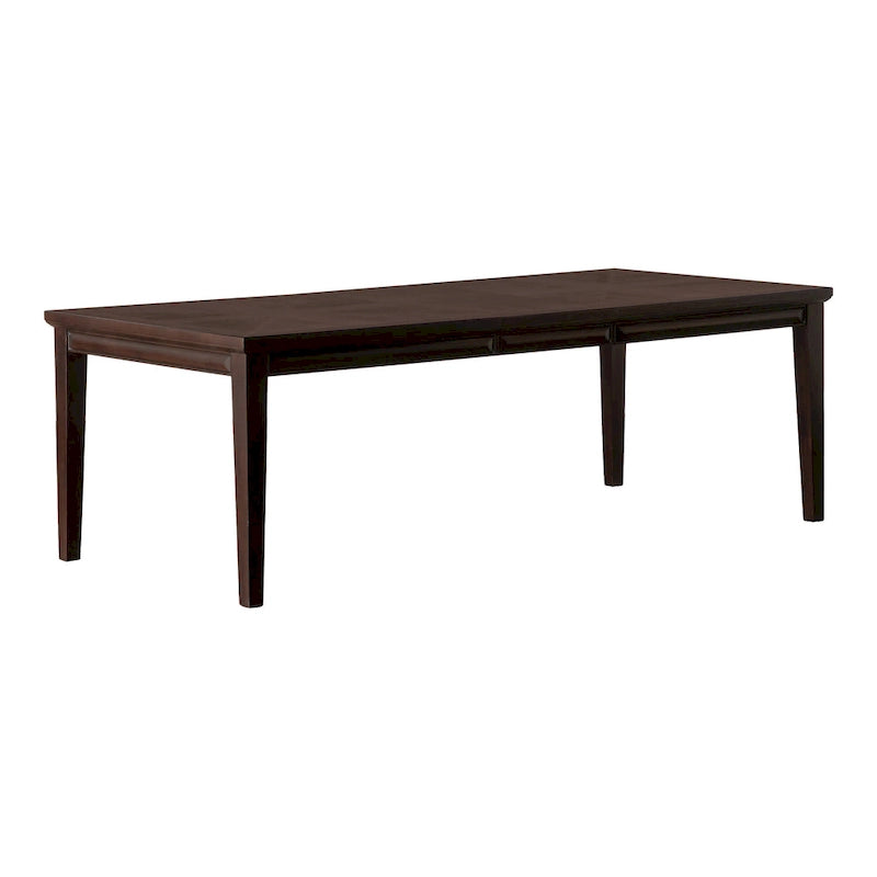 Table à manger extensible Espresso/chêne blanc – 6-8 personnes