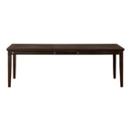 Table à manger extensible Espresso/chêne blanc – 6-8 personnes