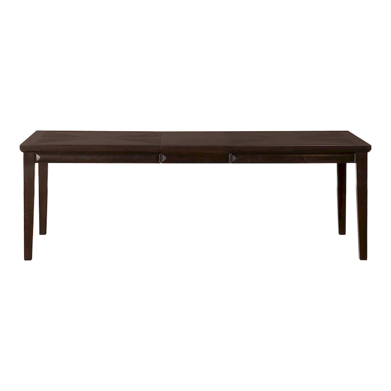 Table à manger extensible Espresso/chêne blanc – 6-8 personnes