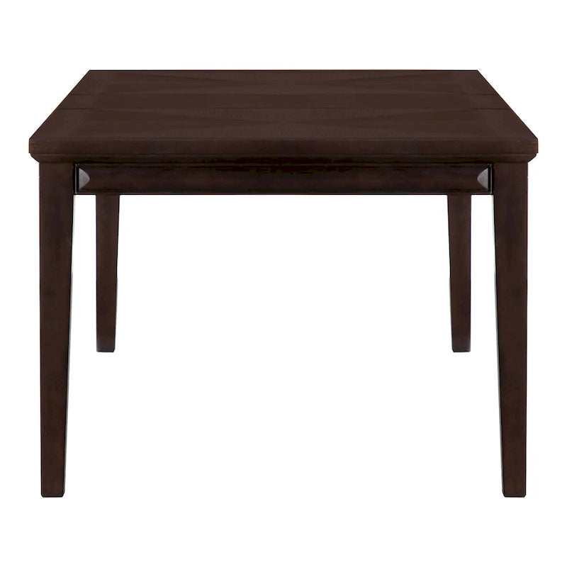 Table à manger extensible Espresso/chêne blanc – 6-8 personnes