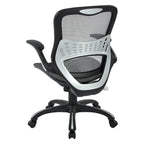 Chaise de bureau ergonomique en filet gris/noir – Siège simple