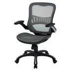 Chaise de bureau ergonomique en filet gris/noir – Siège simple