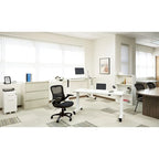 Chaise de bureau ergonomique en filet gris/noir – Siège simple